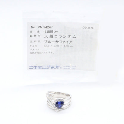 ジュエリー Au750サファイアダイヤモンドリング
