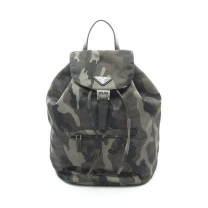 プラダ TESSUTO CAMOUFL ナイロン サフィアーノレザー リュックサック