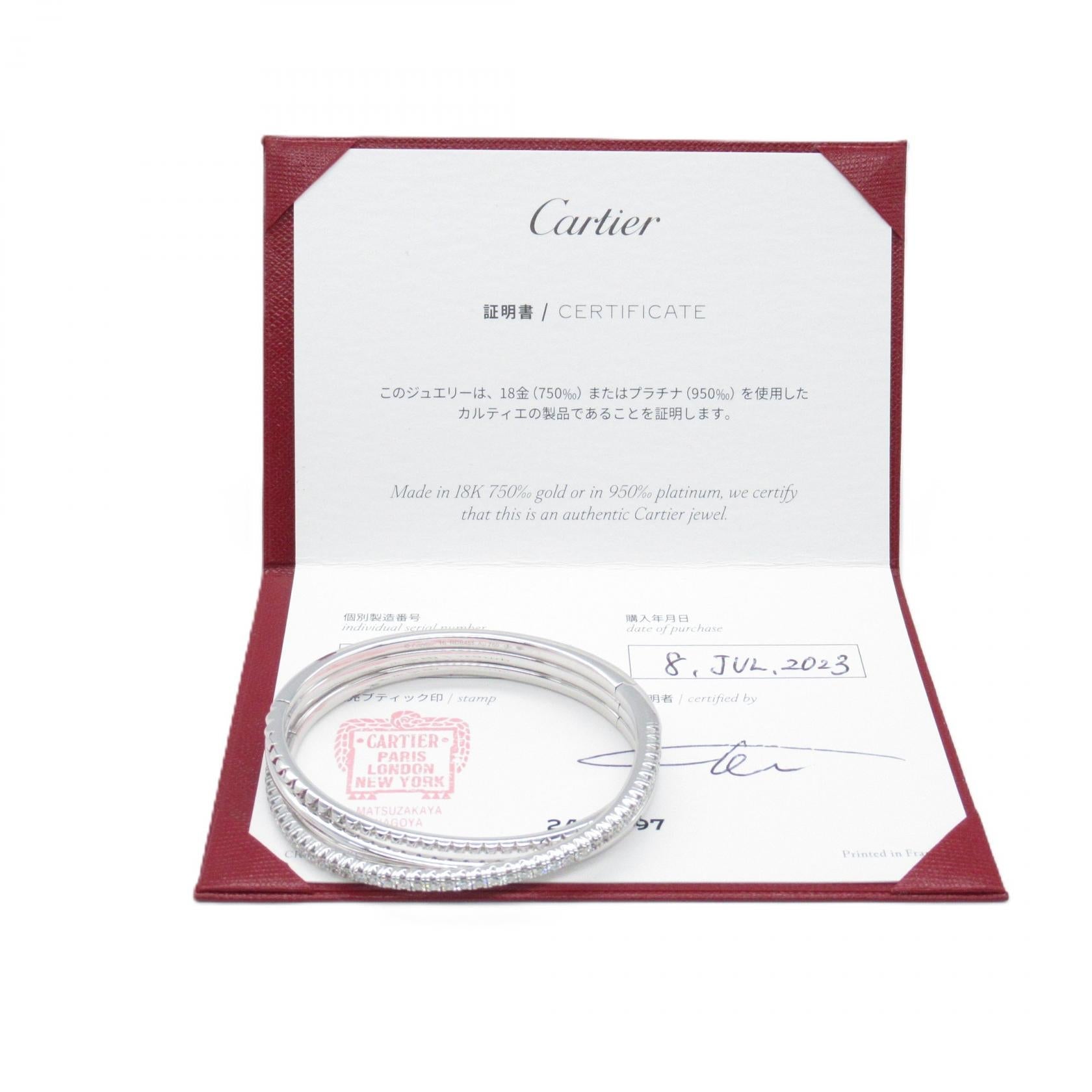 カルティエ エタンセル Au750ホワイトゴールド ダイヤモンド ブレスレット