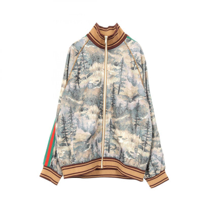 グッチ×ザノースフェイス フォレストプリント ポリエステルコットン ジャケット 限定