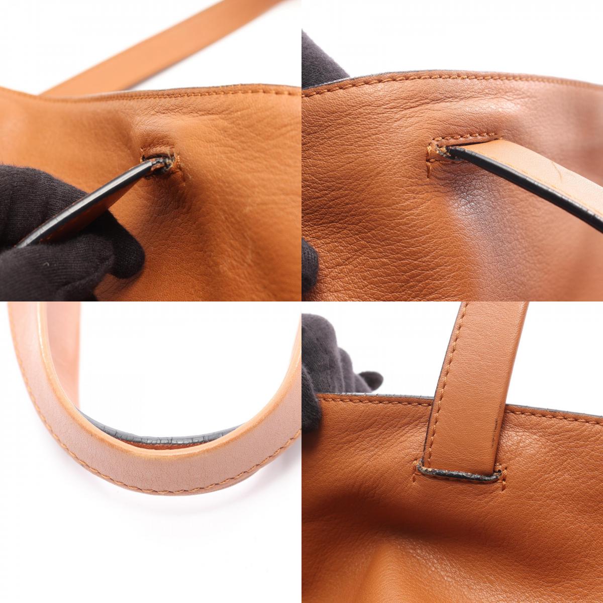 ロエベ East West Shopper Small レザートートバッグ