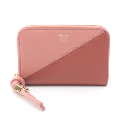 フェンディ FFダイヤモンド レザーラウンド財布