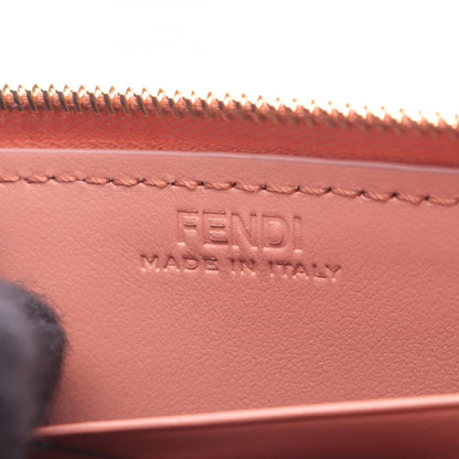 フェンディ FFダイヤモンド レザーラウンド財布