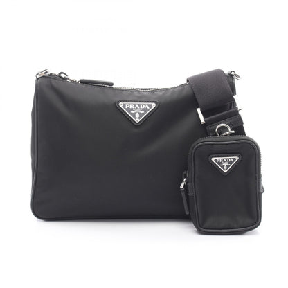 プラダ SAFFIANO TRAVEL ナイロンサフィアーノレザー ショルダーバッグ