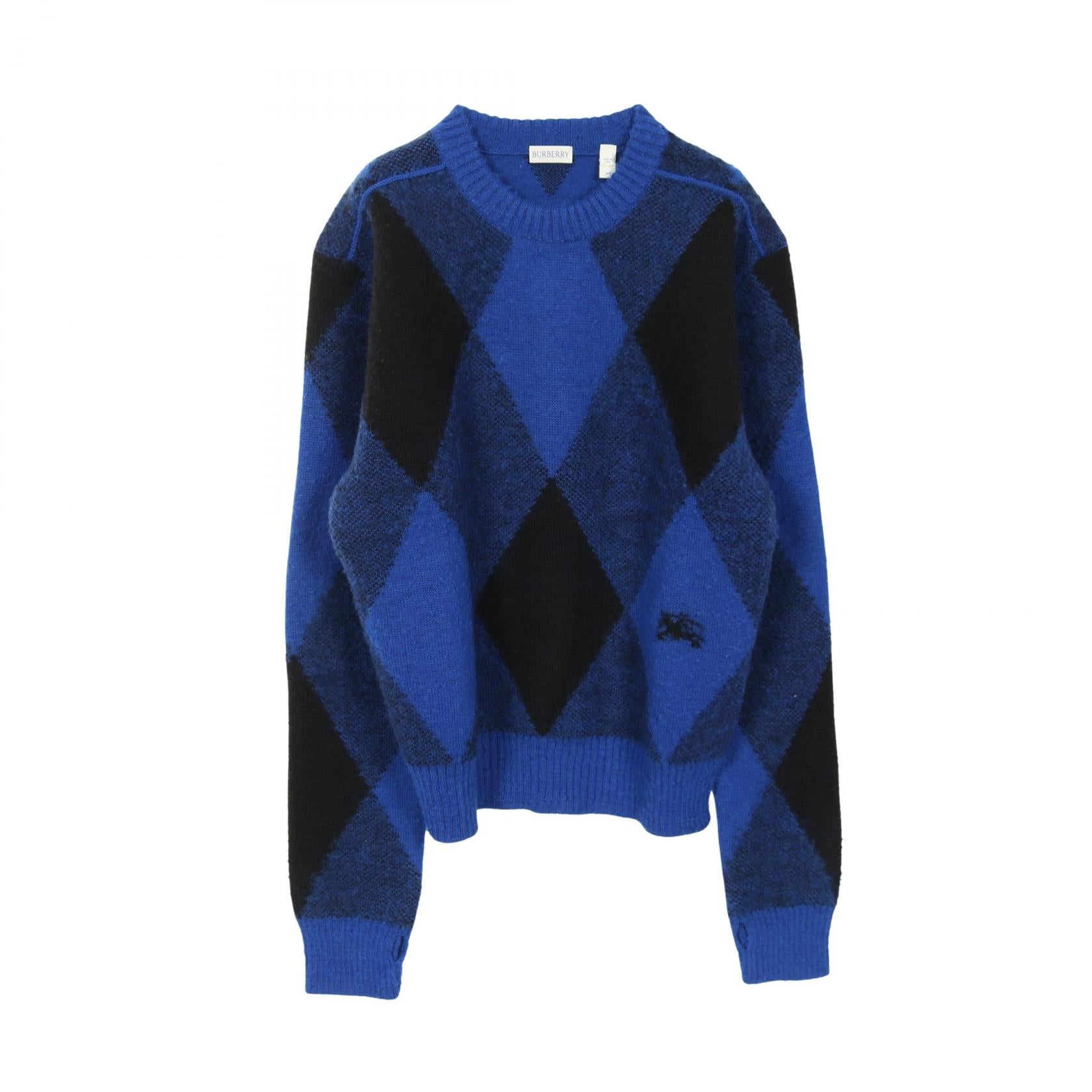 バーバリー Argyle Check EKD ウールニット