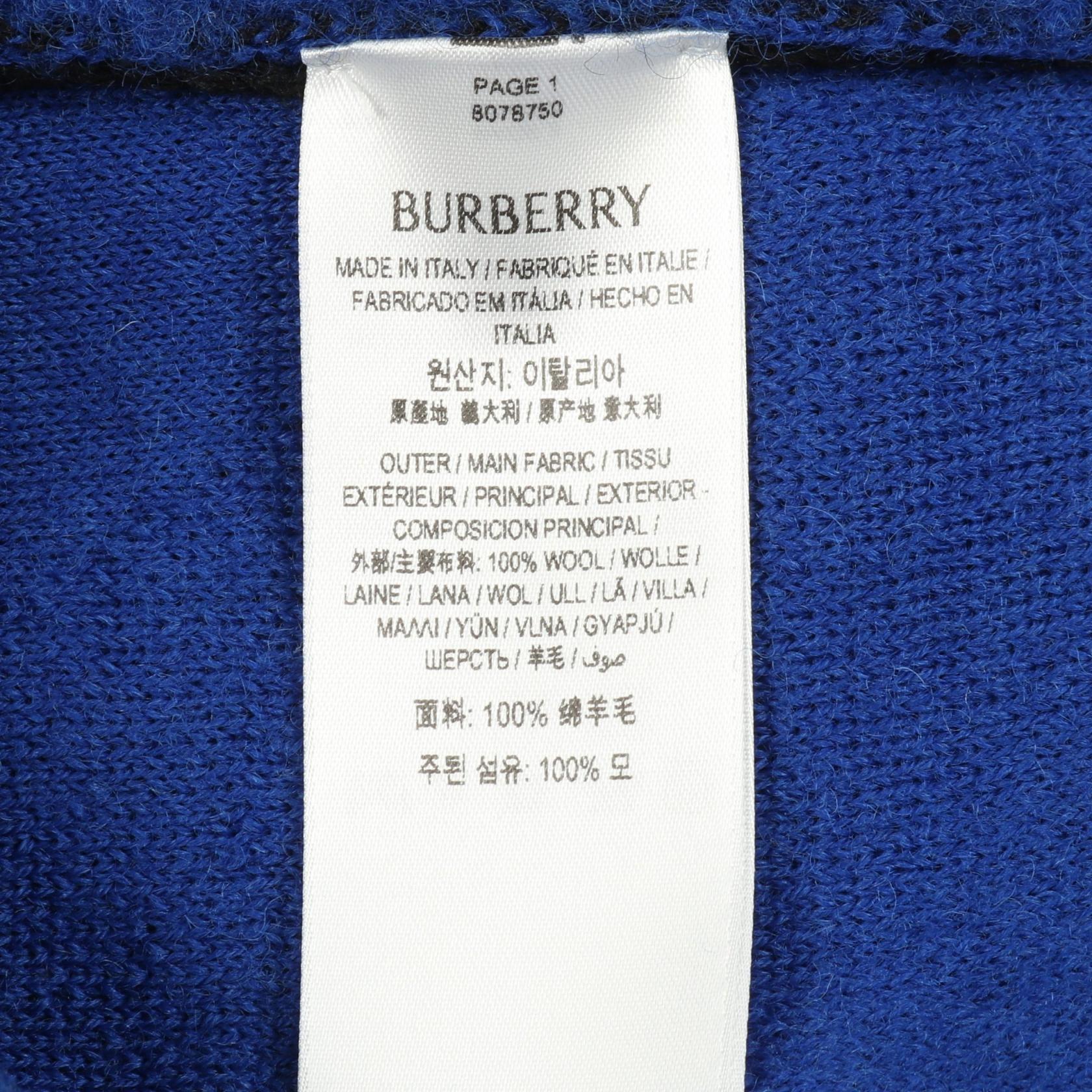 バーバリー Argyle Check EKD ウールニット