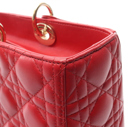 ディオール LADY DIOR レザー ハンドバッグ