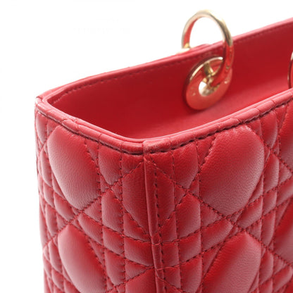 ディオール LADY DIOR レザー ハンドバッグ