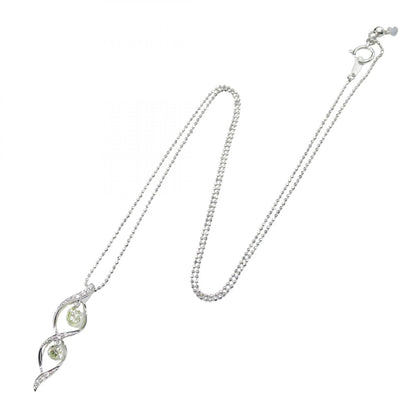ジュエリー K18WG ダイヤモンドネックレス