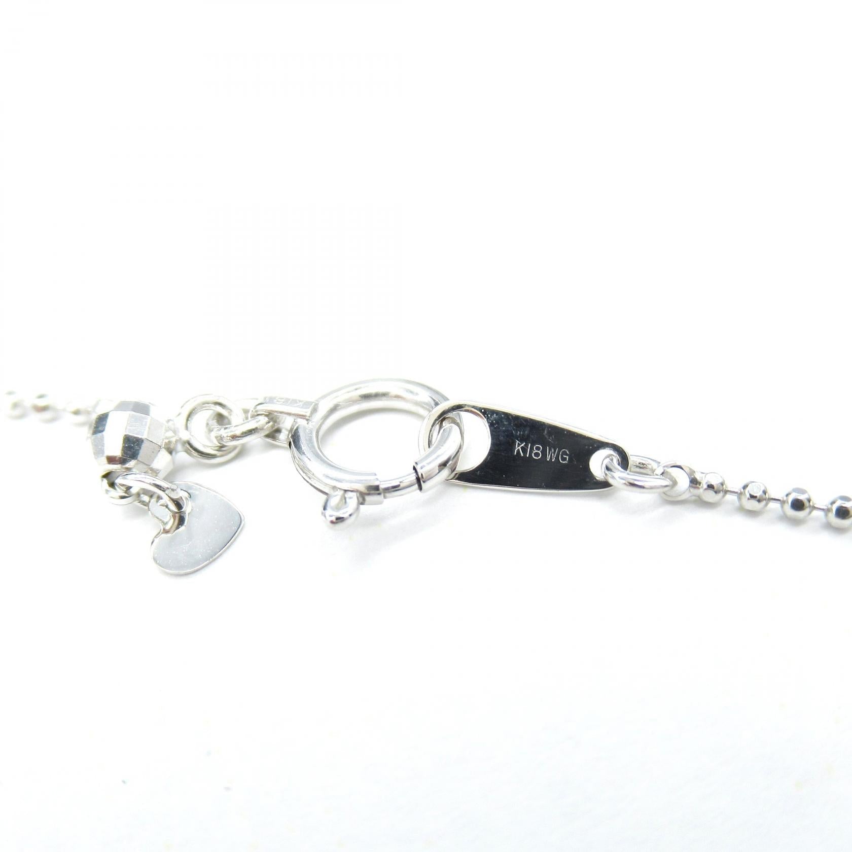 ジュエリー K18WG ダイヤモンドネックレス