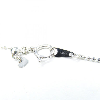 ジュエリー K18WG ダイヤモンドネックレス
