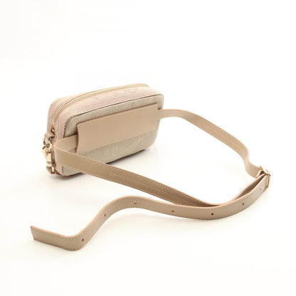 クロエ WOODY BELT BAG キャンバス レザー ショルダーバッグ
