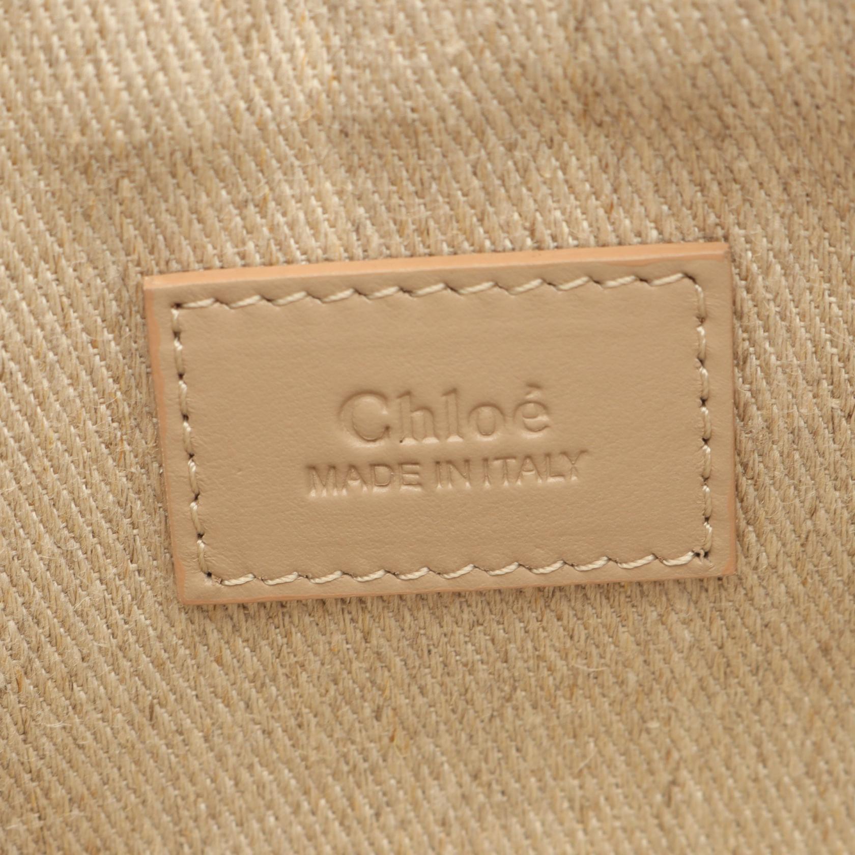 クロエ WOODY BELT BAG キャンバス レザー ショルダーバッグ