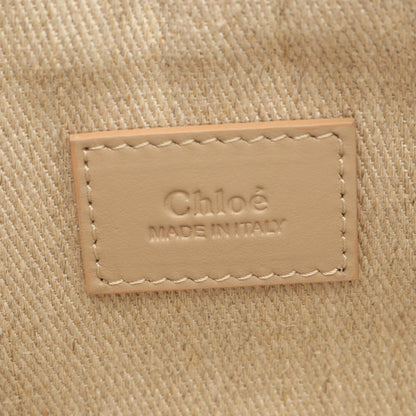 クロエ WOODY BELT BAG キャンバス レザー ショルダーバッグ