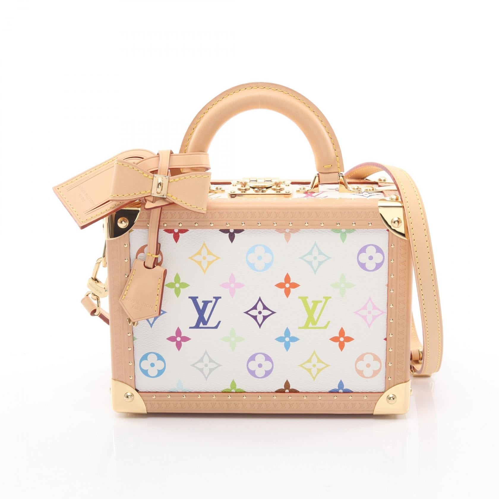 ルイヴィトン LV × TM プティットヴァリーズ モノグラムマルチカラー ハンドバッグ