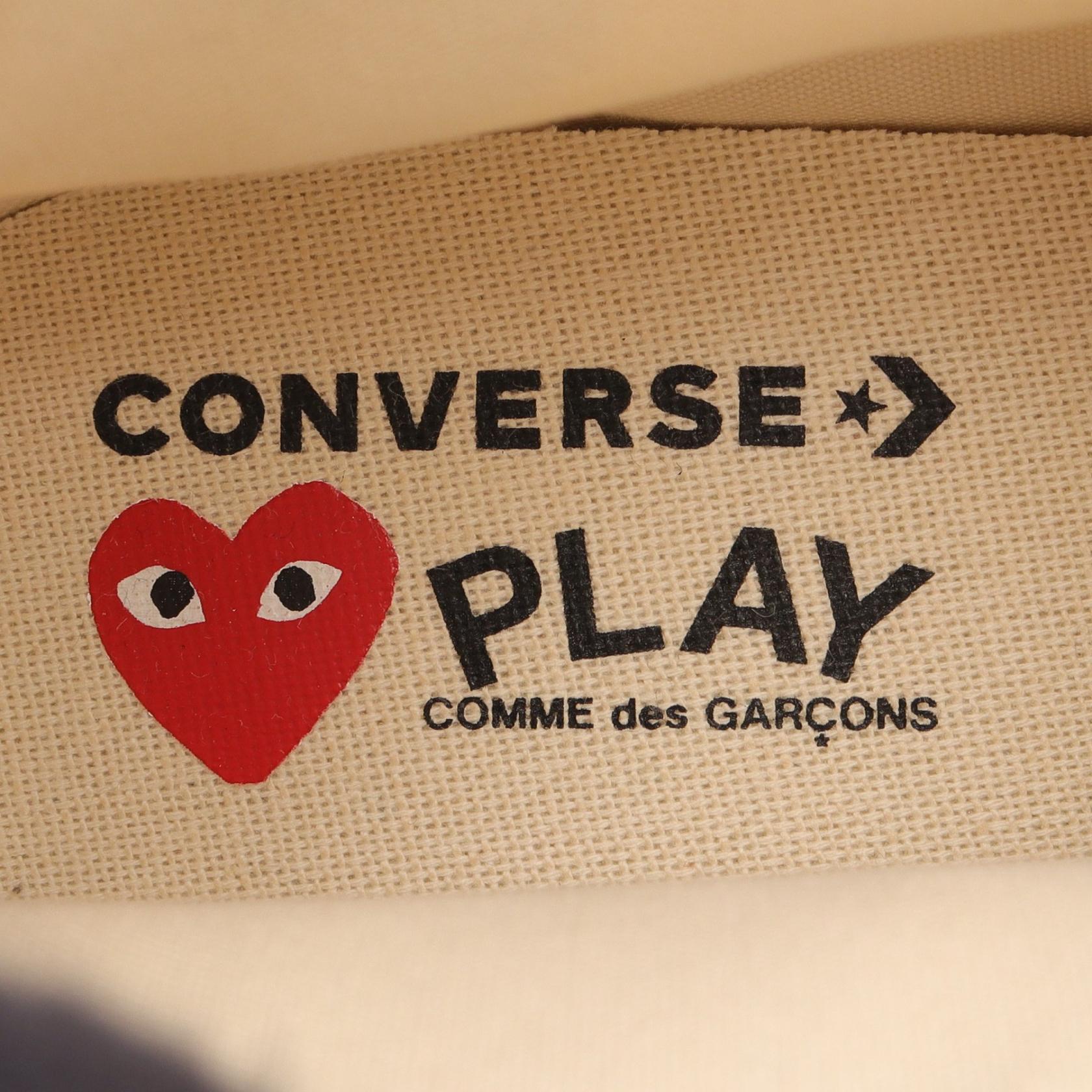 コムデギャルソンプレイ CONVERSE キャンバススニーカー