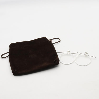 エルメス ループMM シルバー ピアス