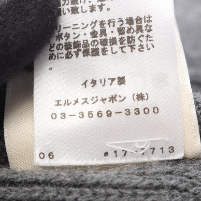 エルメス H柄 ウールカーディガン