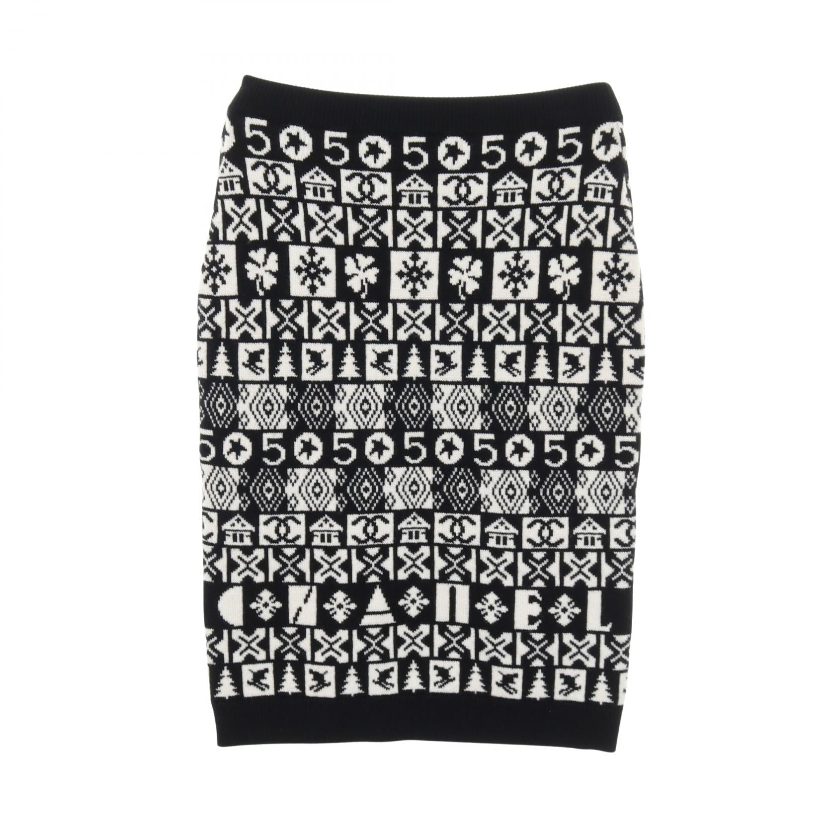 シャネル カシミヤニットスカート