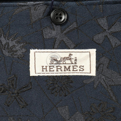 エルメス シルクポリエステルテーラードジャケット