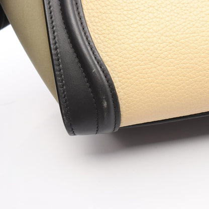 セリーヌ ラゲージナノショッパー レザー ハンドバッグ
