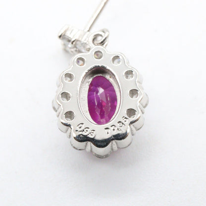 ジュエリー Pt900ルビー ダイヤモンド ピアス