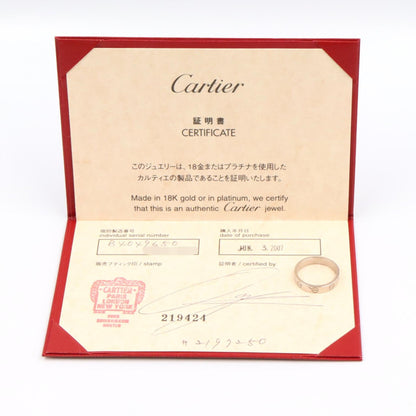カルティエ ミニラブリング Au750 リング 9.5号