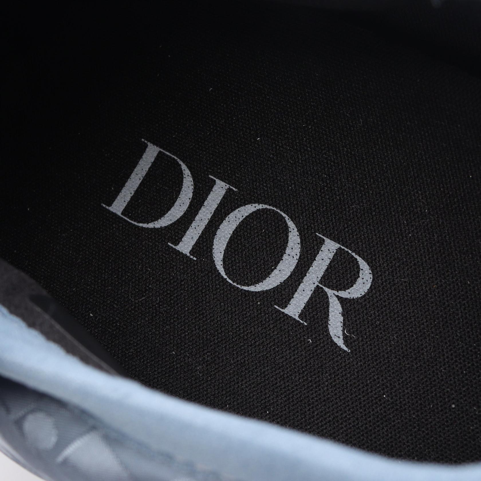 ディオール Dior Snow Slipper オブリーク レザー ファブリック スリッポン