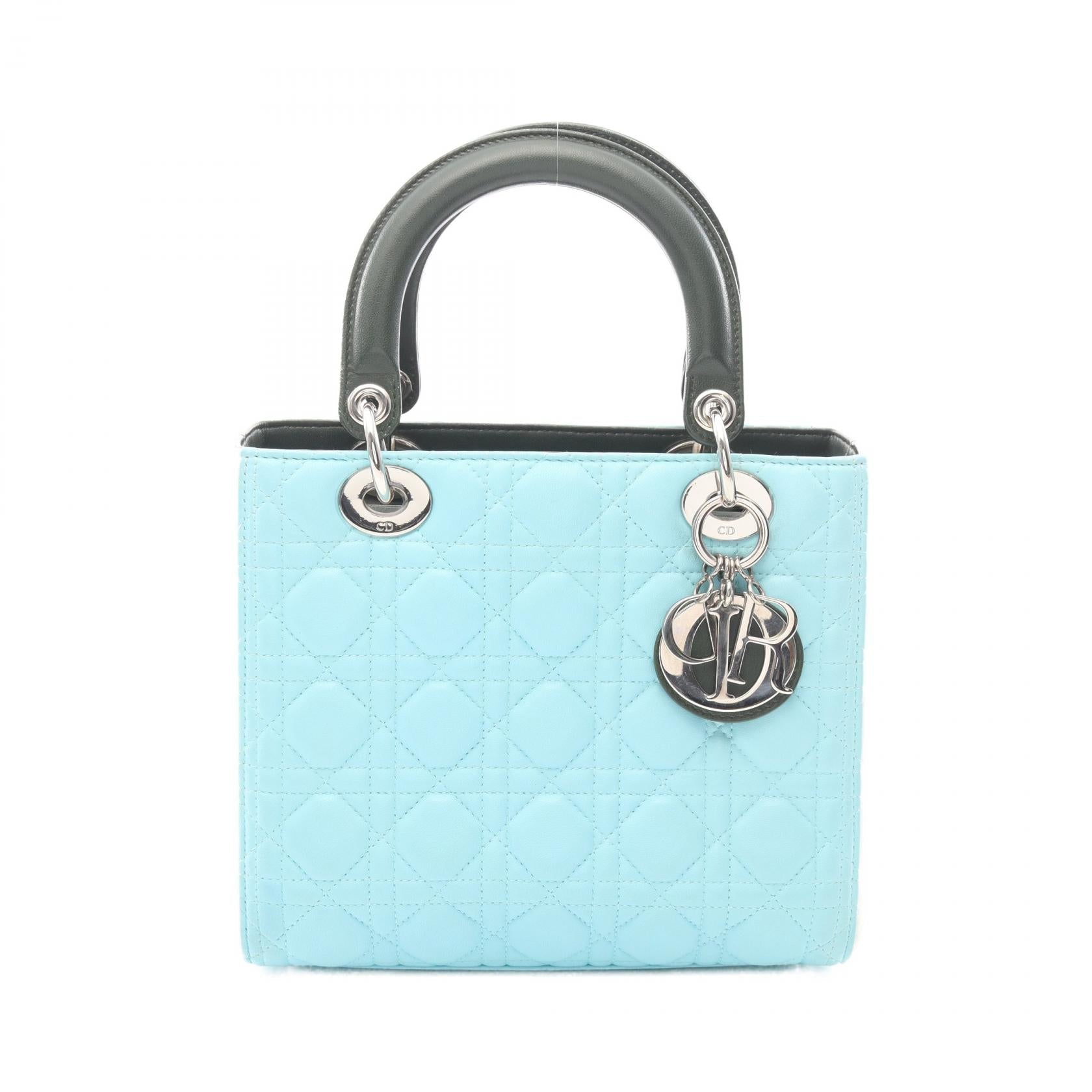 ディオール LADY DIOR レザー ハンドバッグ