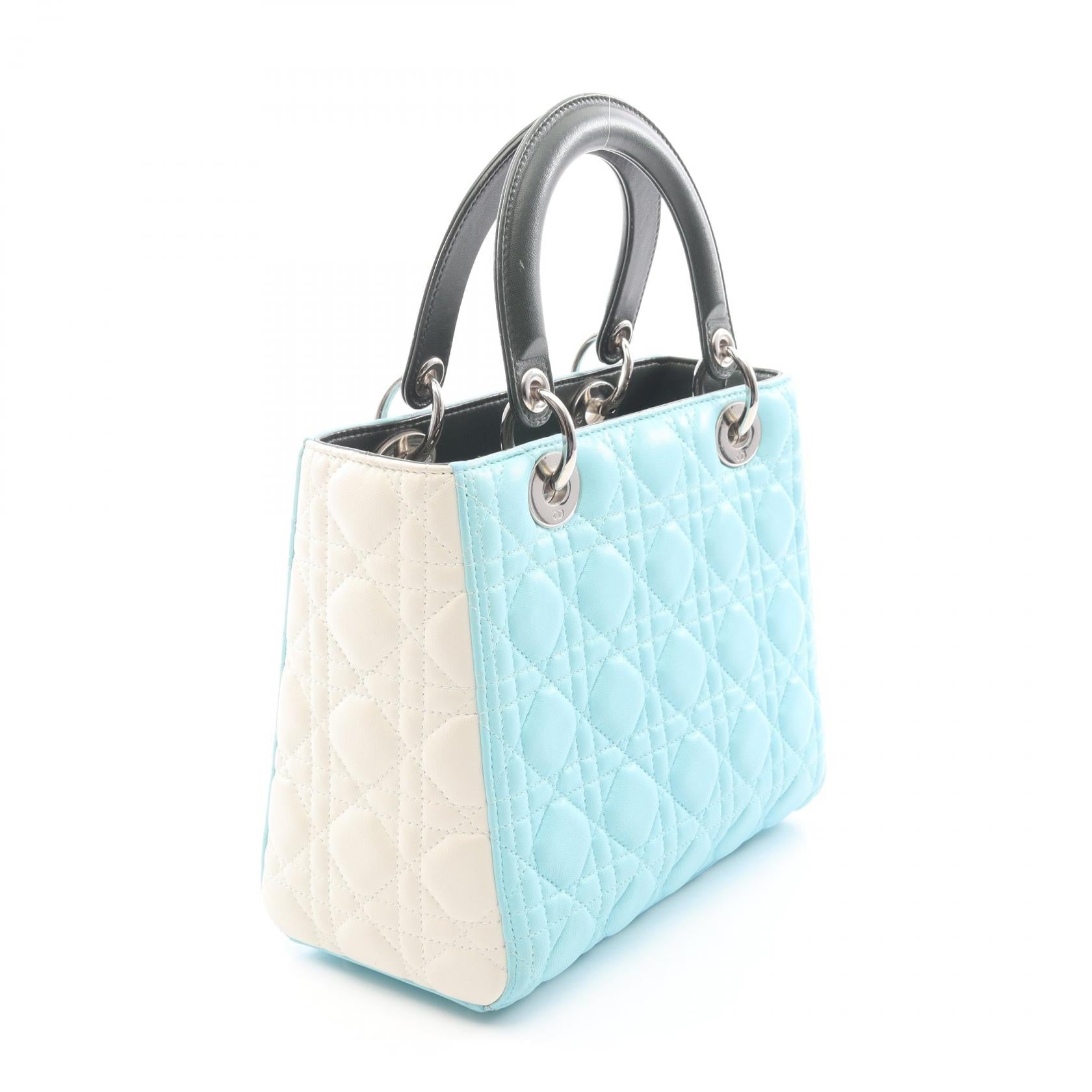 ディオール LADY DIOR レザー ハンドバッグ