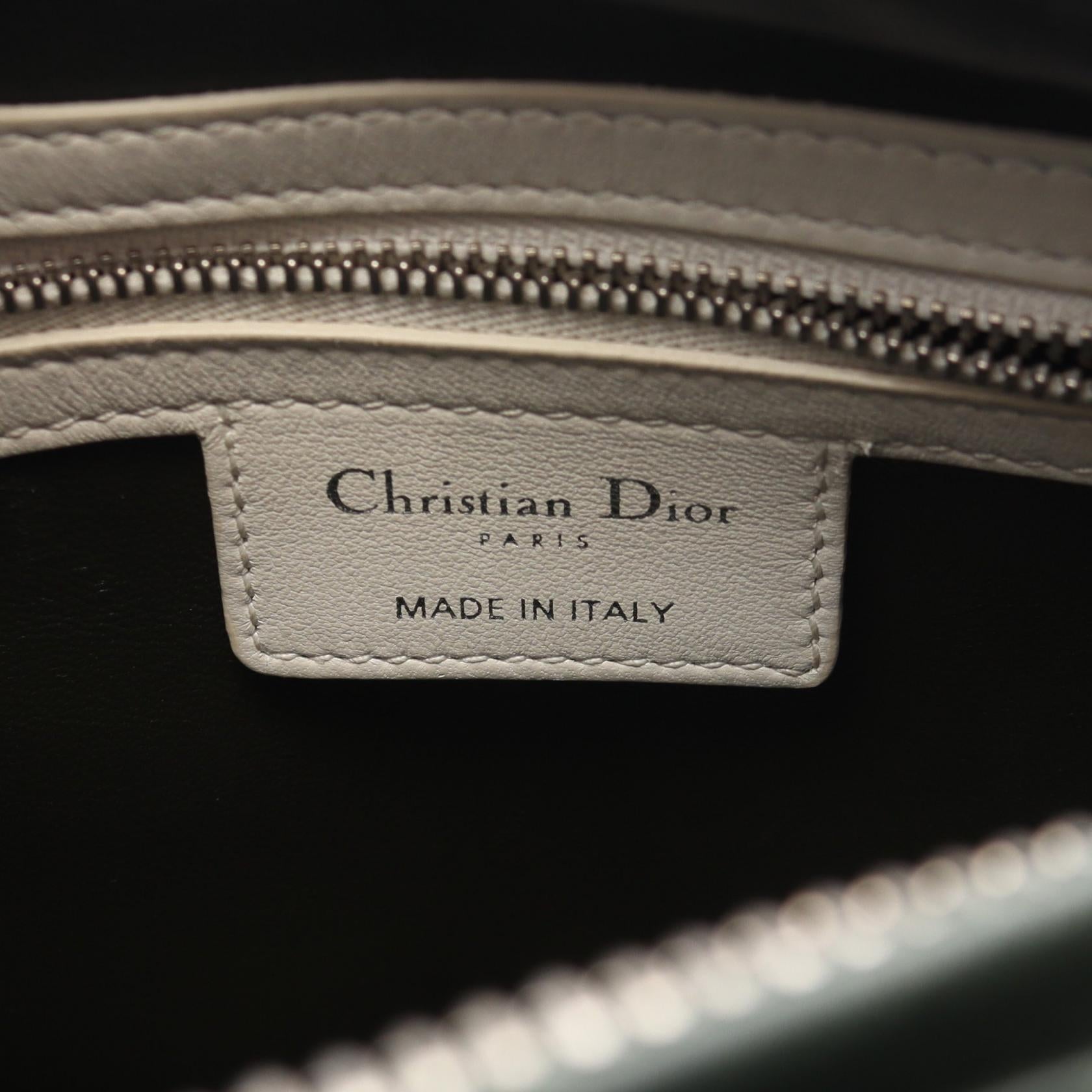 ディオール LADY DIOR レザー ハンドバッグ
