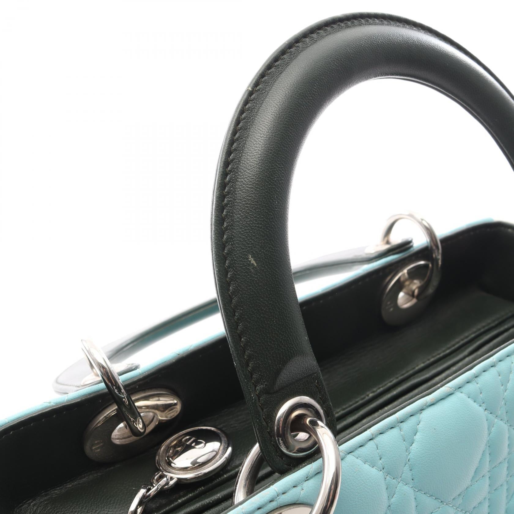 ディオール LADY DIOR レザー ハンドバッグ