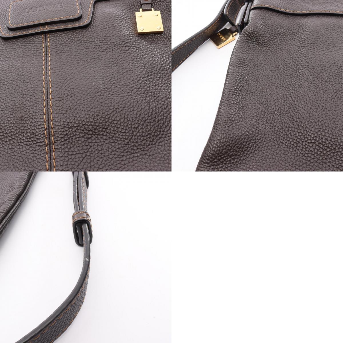 ロエベ レザーショルダーバッグ