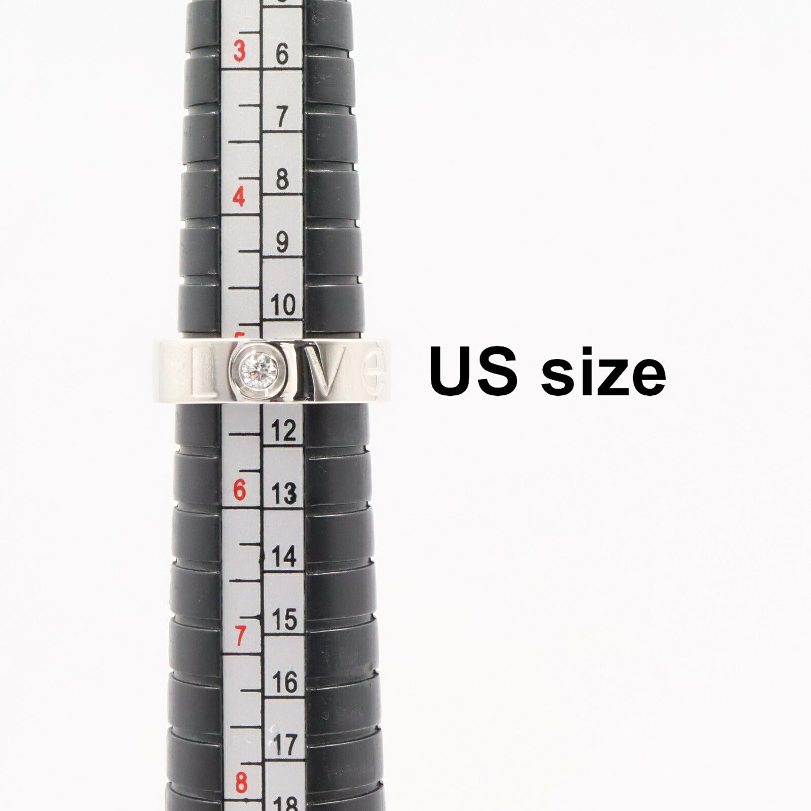 カルティエ ラブ K18ホワイトゴールド ダイヤモンド リング 限定