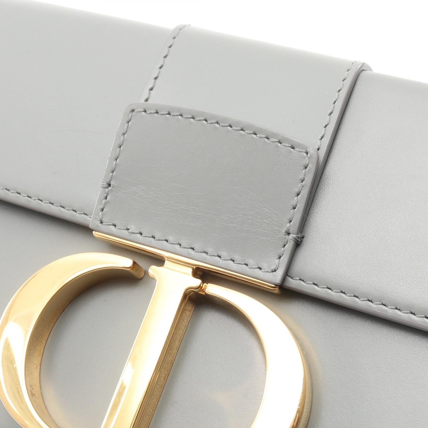 ディオール 30 MONTAIGNE レザー ショルダーバッグ
