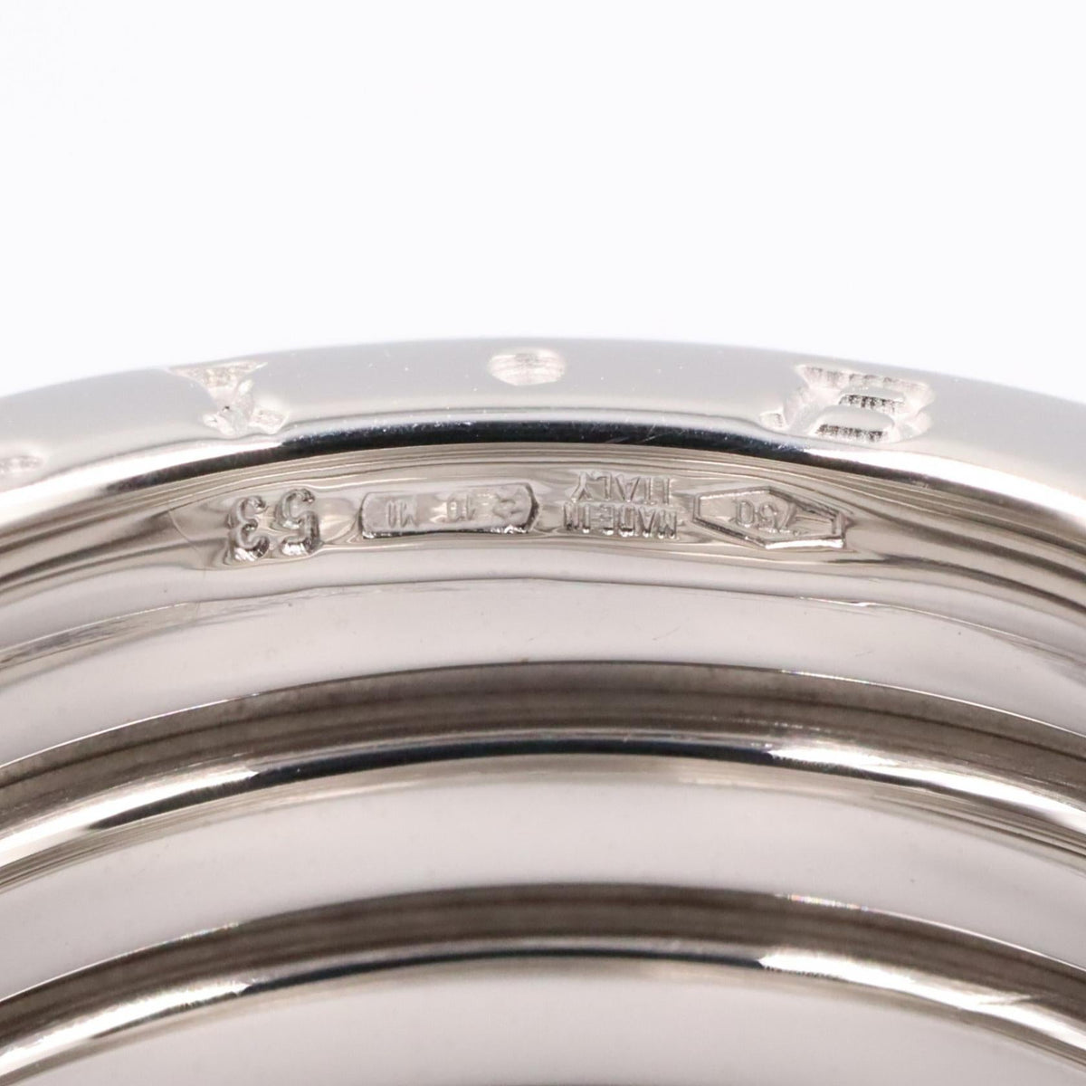 ブルガリ ビーゼロワン Au750 リング 4バンド 12号