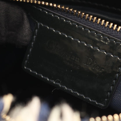 ディオール LADY DIOR ファブリック パテントレザー 2wayハンドバッグ