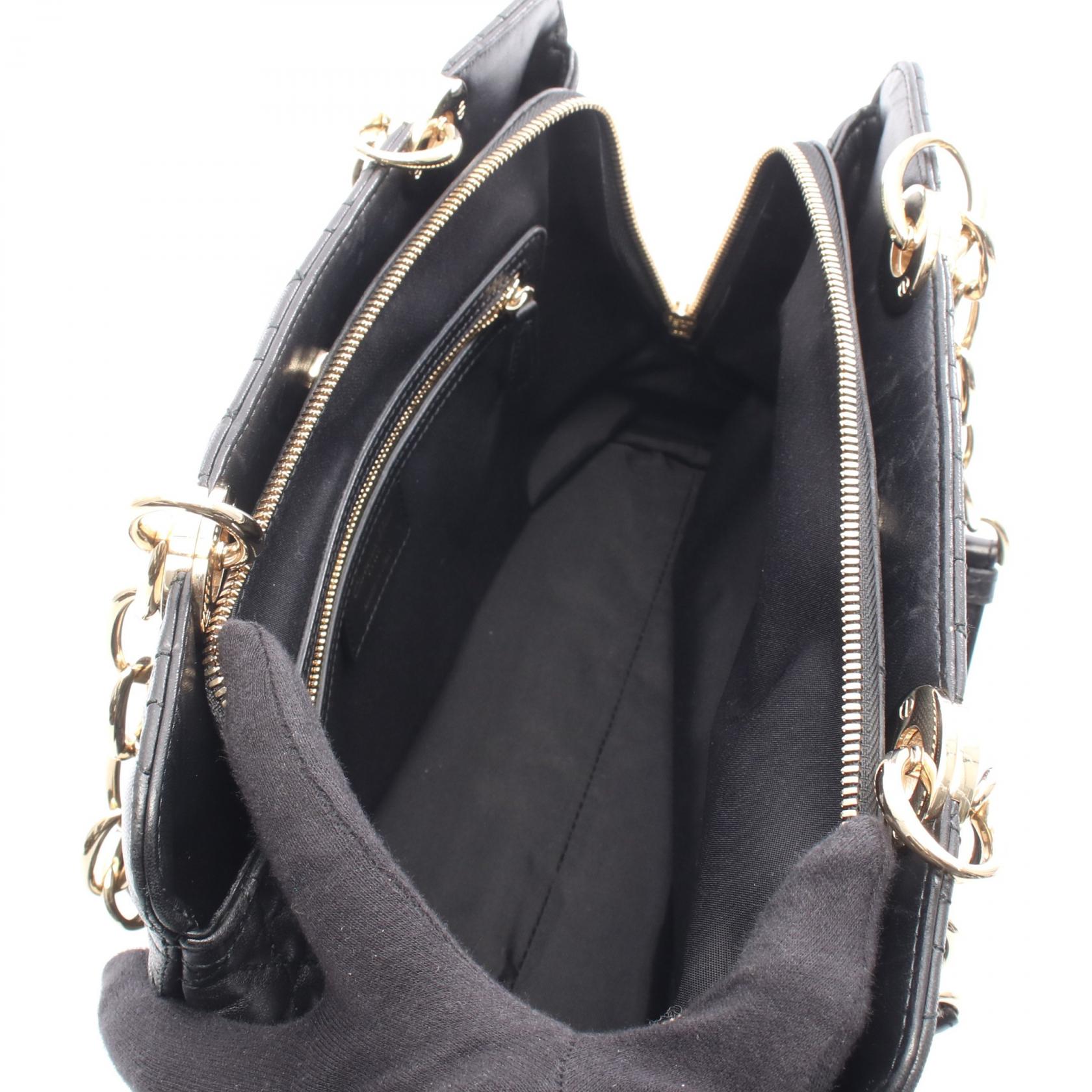 ディオール LADY DIOR レザートートバッグ