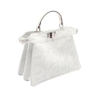 フェンディ FENDI×MARC JACOBS ピーカブーアイシーユースモール デニムレザーハンドバッグ
