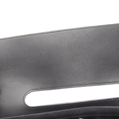 エルメス ヴァルパライソPM トワルシェブロン レザー ハンドバッグ