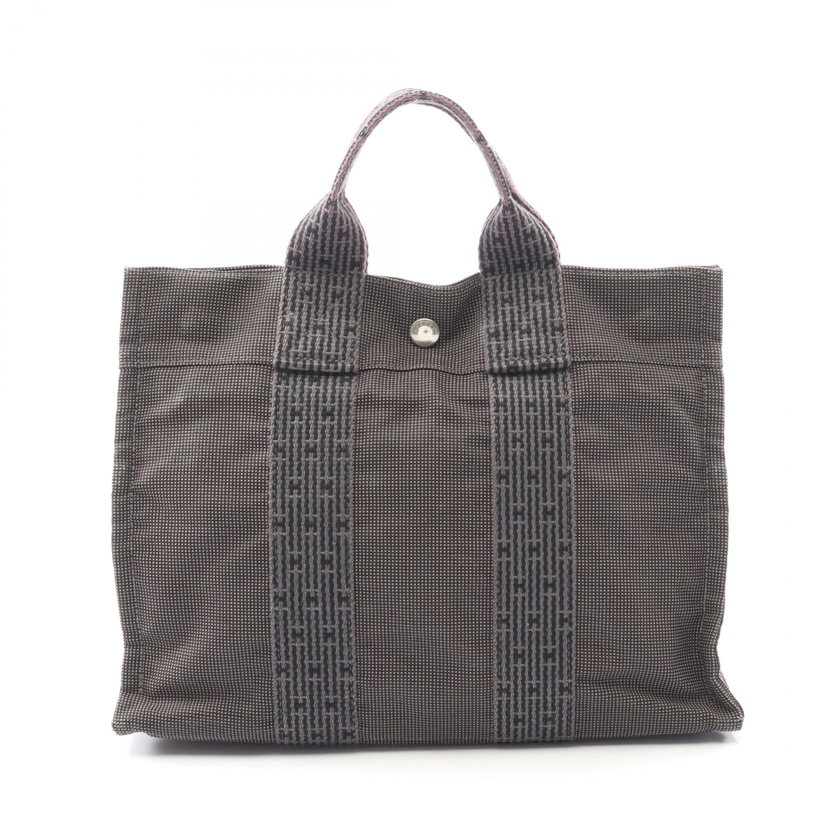 エルメス エールラインPM ナイロンキャンバス トートバッグ