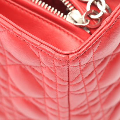 ディオール LADY DIOR レザー ハンドバッグ