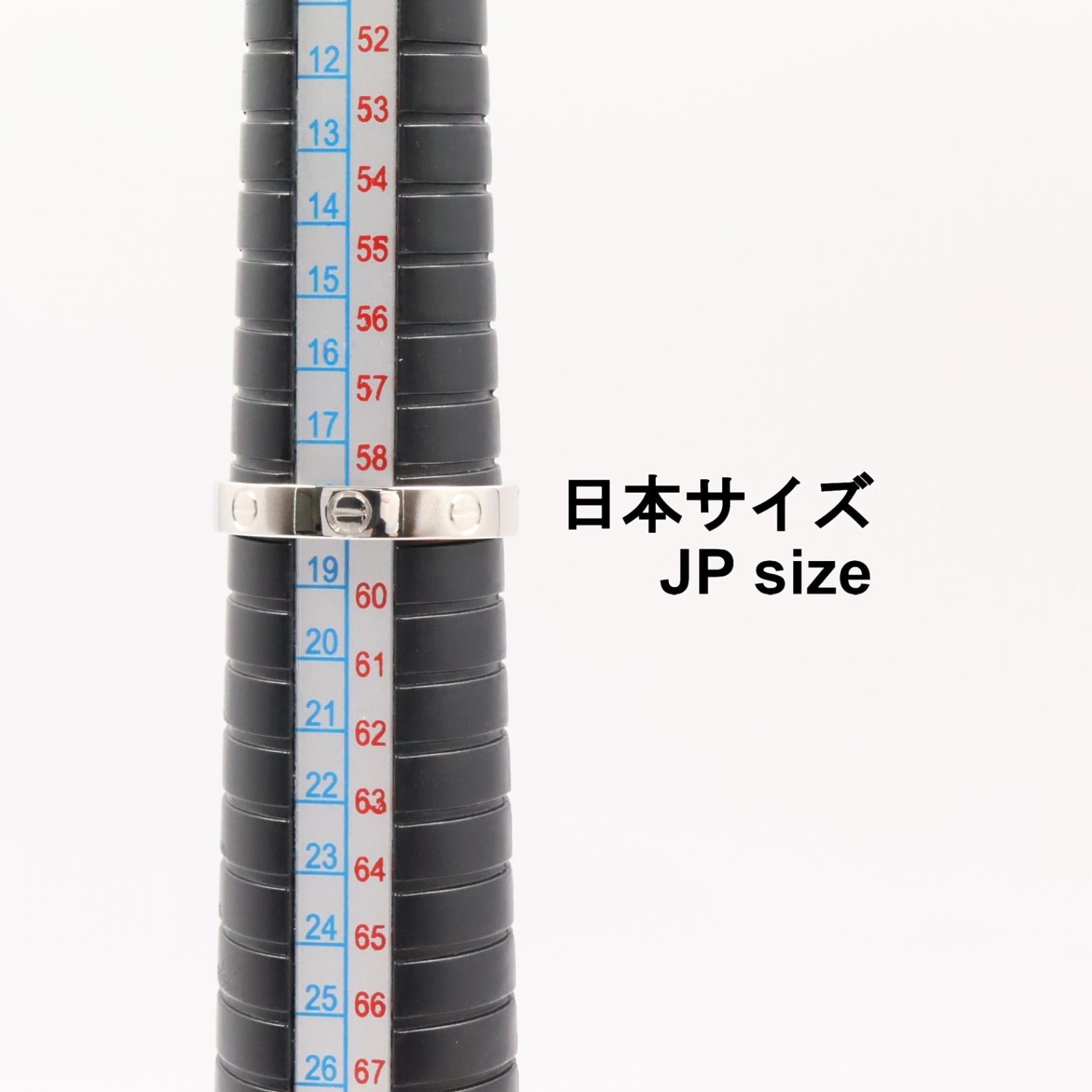 カルティエ ミニラブ Au750ホワイトゴールド リング 18号