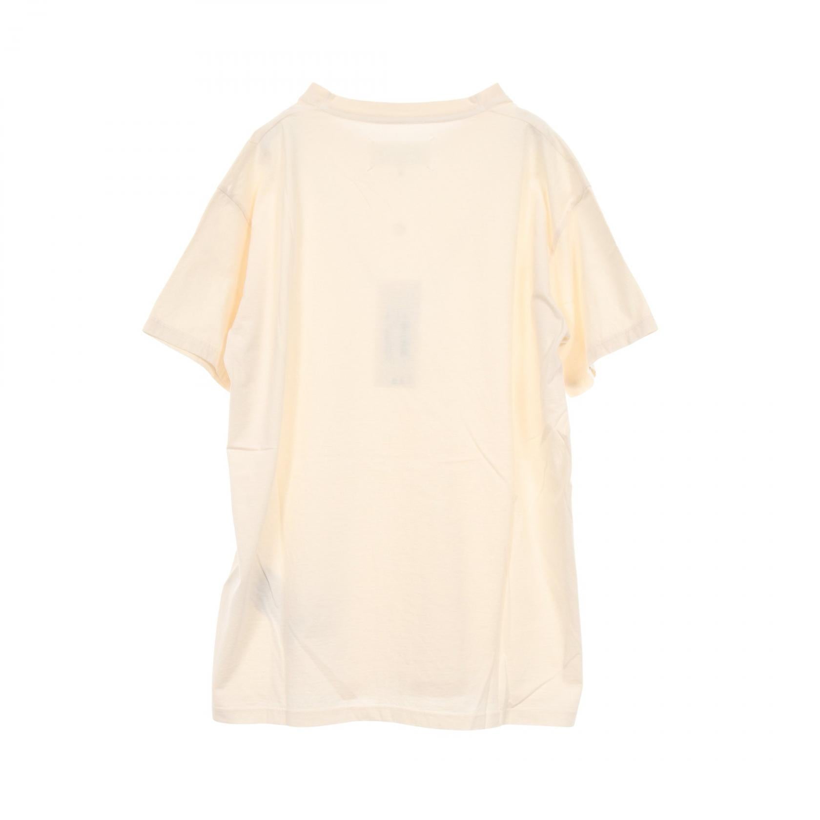 メゾンマルジェラ ロゴプリント コットン半袖Tシャツ