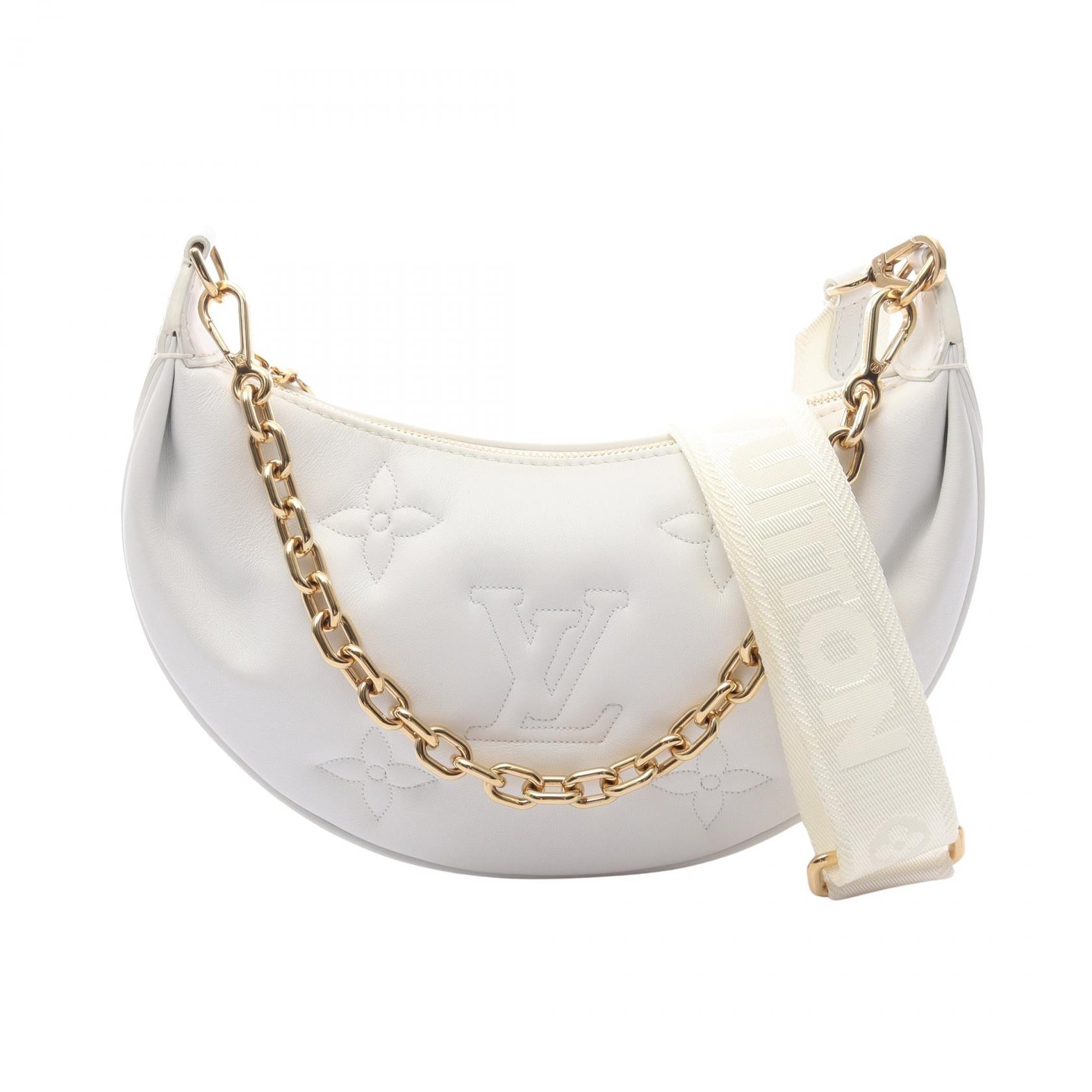 ルイヴィトン オーバーザムーン バブルグラム レザー ハンドバッグ