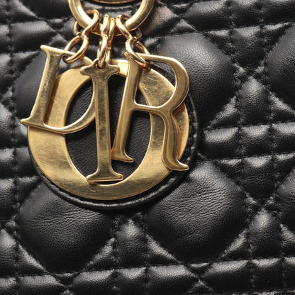ディオール LADY DIOR レザー ハンドバッグ