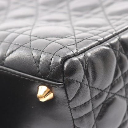 ディオール LADY DIOR レザー ハンドバッグ