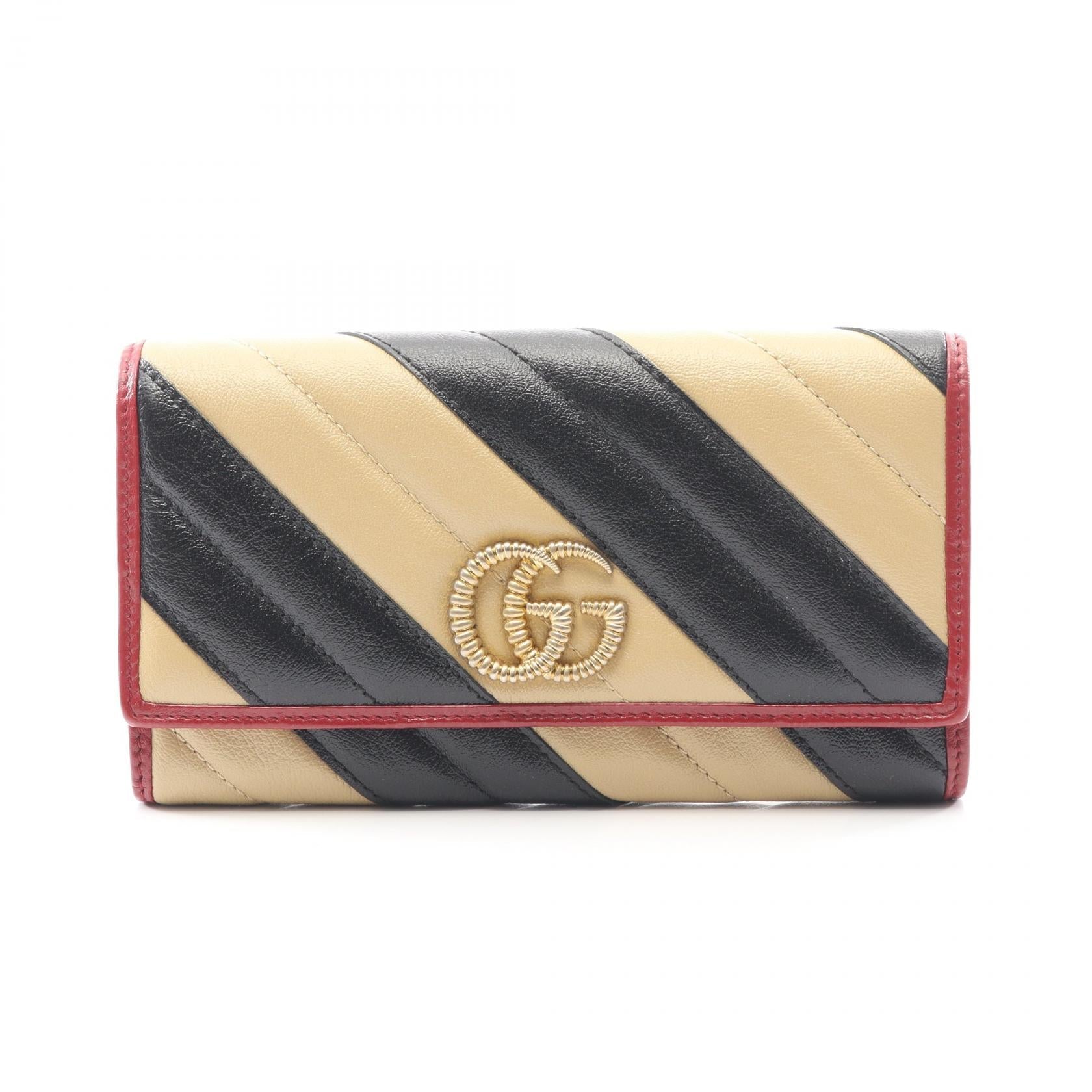グッチ GGマーモント レザー長財布