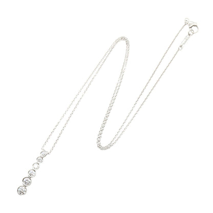 ティファニー ジャズ グラジュエイテッド ドロップ Pt950 ダイヤモンド ネックレス