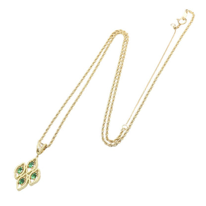 ジュエリー 水野薫子 Au750 グリーンガーネット ダイヤモンド ネックレス